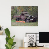Vintage Truck 3 Poster (Thuiskantoor)