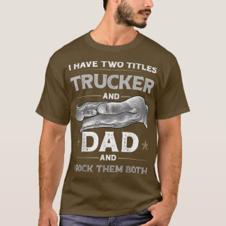 Vintage Truck Driver Mechanic Trucking Trucker Dad T-shirt