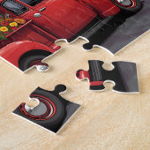 Vintage Truck Flower Delivery City Legpuzzel (Zijkant)