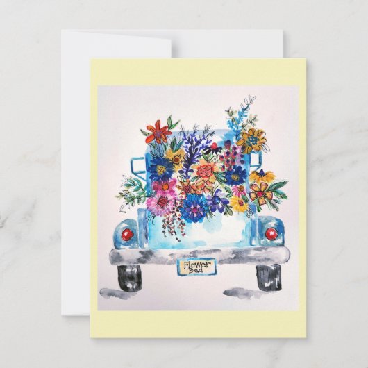 Vintage Truck Greeting Card Notitiekaartje (Voorkant)