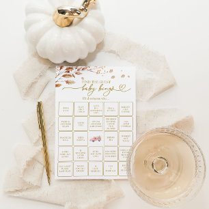 Vintage Truck Meisje Baby Shower Vind de Gast Spel Kaart