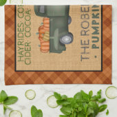 Vintage Truck Pumpkin Patch Boerderij Rustige Herf Theedoek (Gevouwen)