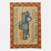 Vintage Truck Pumpkin Patch Boerderij Rustige Herf Theedoek (Verticaal)