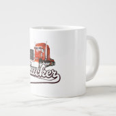 Vintage truckerlogo grote koffiekop (Voorkant rechts)