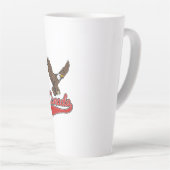 Vintage truckerlogo latte mok (Rechterhoek)