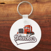 Vintage truckerlogo sleutelhanger (Achterkant)