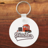 Vintage truckerlogo sleutelhanger (Voorkant)