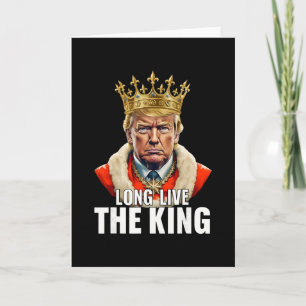 Vintage Trump Lang leve de Koning Amerikaanse Patr Kaart