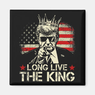 Vintage Trump Lang leve de Koning Amerikaanse Patr Magneet