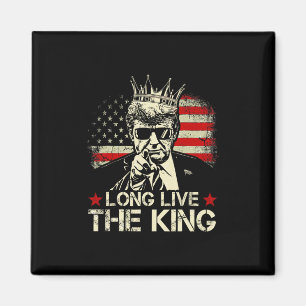 Vintage Trump Lang leve de Koning Amerikaanse Patr Magneet
