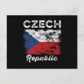 Vintage Tsjechische vlag - Tsjechische vlag Briefkaart (Voorkant)