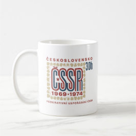 Vintage Tsjecho-Slowaakse ČSSR-postzegelafbeelding Koffiemok