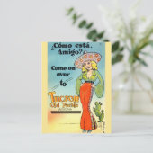 Vintage Tucson Old Pueblo Arizona Briefkaart (Staand voorkant)