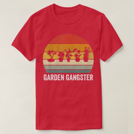 Vintage tuinbouwgangster Shirt voor tuinbouw (Design voorkant)