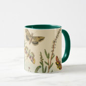 Vintage tuininsecten, bustervliegen, pijlers mok (Voorkant rechts)