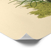 Vintage tuininsecten, bustervliegen, pijlers poster (Hoek)