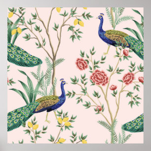 Vintage tuintuintenboom, plant, exotische erwt poster