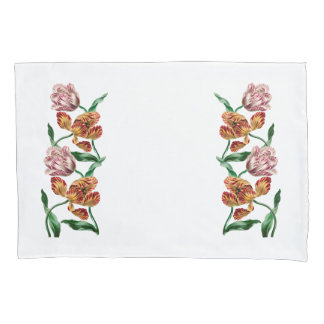 Vintage Tulp Botanische Illustratie Kussensloop