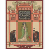 Vintage Turandot Opera Art Nouveau Sticker (Voorkant)