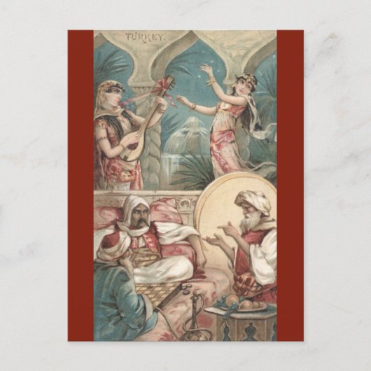 Vintage Turkey Briefkaart (Voorkant)