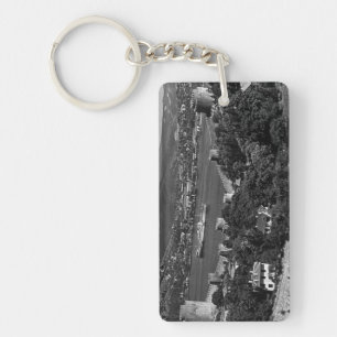 Vintage Turkije Istanbul Bosphorus fort Doek Sleutelhanger
