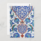 Vintage turkse tegels briefkaart (Voorkant / Achterkant)