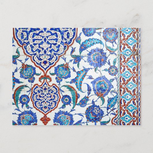 Vintage turkse tegels briefkaart (Voorkant)