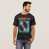Vintage Turnt Up Turntable Men Women T-shirt (Voorkant volledig)