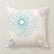 Vintage Turquoise, Geel en Roze Spirograaf