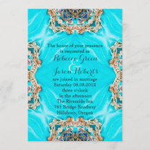 vintage turquoise patroon bohemian huwelijksfeest