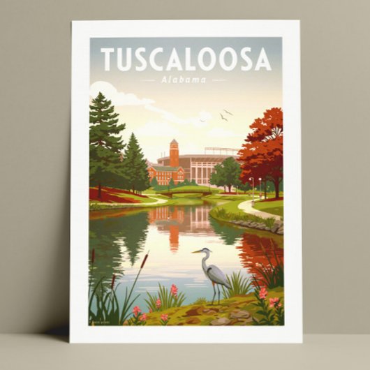 Vintage Tuscaloosa Alabama Briefkaart