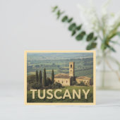 Vintage Tuscany Travel Briefkaart (Staand voorkant)