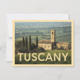 Vintage Tuscany Travel Briefkaart