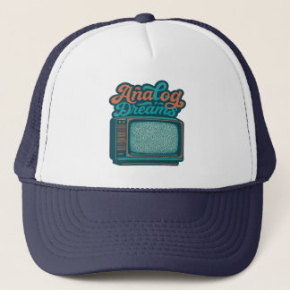 Vintage TV Retro Art – "Analog Dreams" Trucker Hat Pet