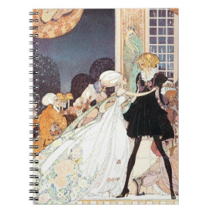 Vintage Twaalf Dansende Prinsessen van Kay Nielsen Notitieboek