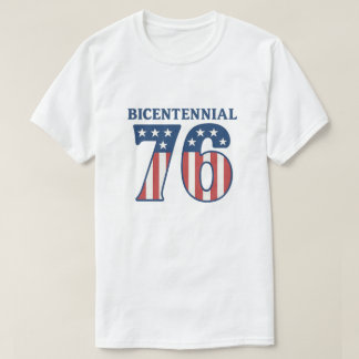 Vintage Tweehonderdjarig Bestaan 1776 Amerikaanse T-shirt