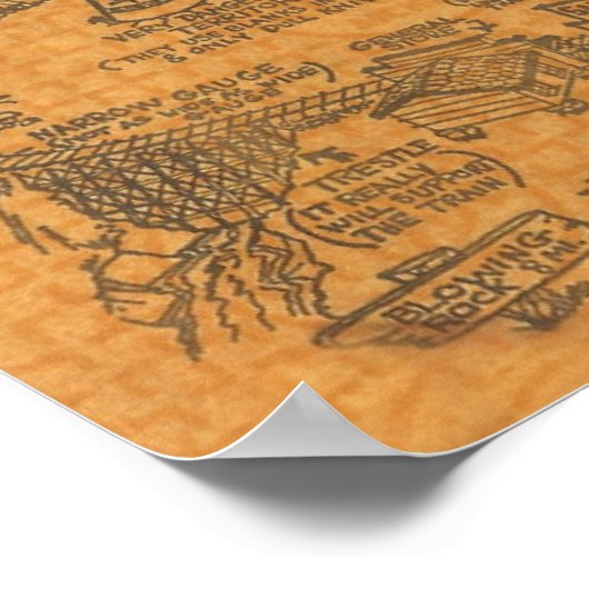 Vintage Tweetsie Railroad 1960 Poster (Hoek)