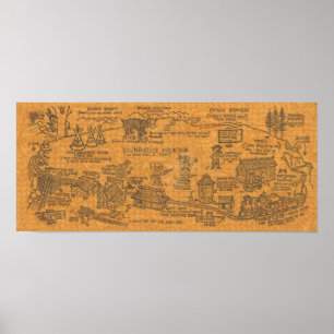 Vintage Tweetsie Railroad 1960 Poster