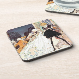 Vintage Twelve Dansende Prinsessen van Kay Nielsen Bier Onderzetter