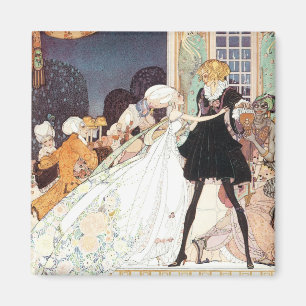Vintage Twelve Dansende Prinsessen van Kay Nielsen Magneet