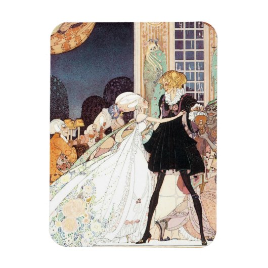 Vintage Twelve Dansende Prinsessen van Kay Nielsen Magneet (Verticaal)