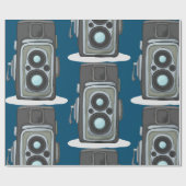 Vintage Twin Lens Reflex TLR-camera Cadeaupapier (Vlak)