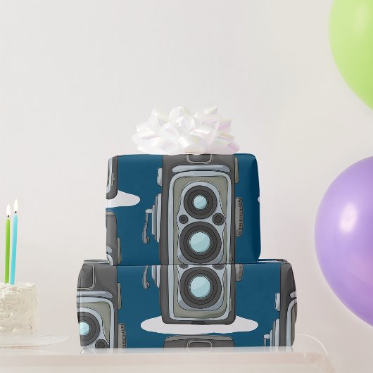 Vintage Twin Lens Reflex TLR-camera Cadeaupapier