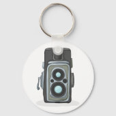 Vintage Twin Lens Reflex TLR-camera Sleutelhanger (Achterkant)