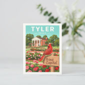 Vintage Tyler Texas Briefkaart (Staand voorkant)