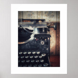 Vintage typemachineposterprint poster