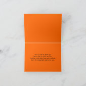 Vintage Typografie Krijtbord Bedankkaart (Binnen)