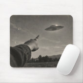 Vintage UFO Sighting Muismat (Met muis)
