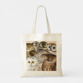 Vintage Uil Collage Tote Bag (Achterkant)