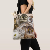 Vintage Uil Collage Tote Bag (Dichtbij)